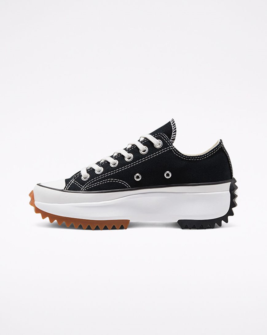 Topanky Na Platforme Converse Run Star Hike Nizke Panske Čierne Biele | SK 11WNID9